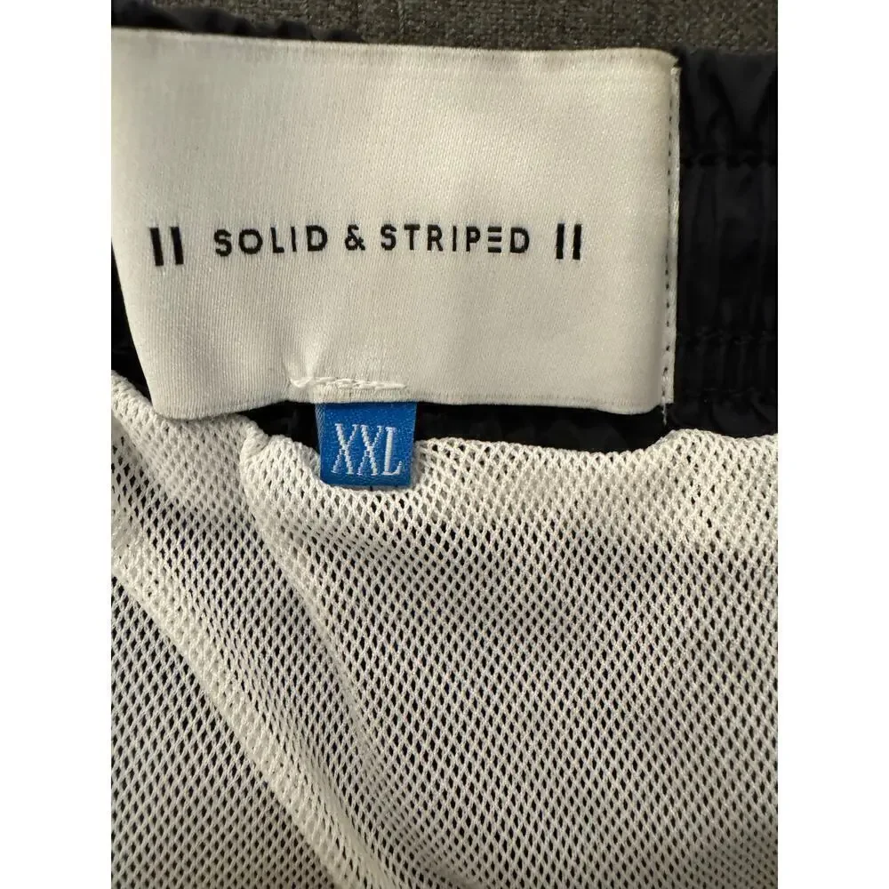 Solid & Striped Solid Black Mesh Lined 4” Swim Trucks Men’s Size XXL